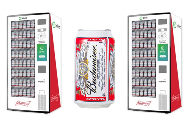 crypto beer vending machine